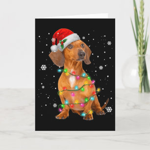 Dackel Hunde Baum Weihnachtsgeschenke für Haustier Karte