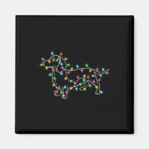 Dackel Hunde Baum Weihnachtsgeschenke für Haustier Magnet