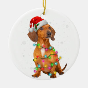 Dackel Hunde Bäume Weihnachten Weihnachten Weihna Keramik Ornament