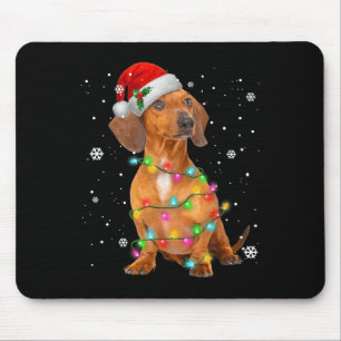 Dackel Hunde Bäume Weihnachten Weihnachten Weihnac Mousepad