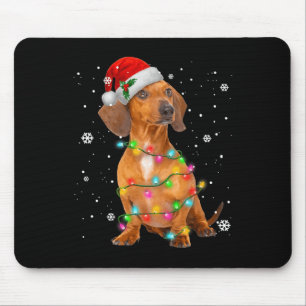 Dackel Hunde Bäume Weihnachtsgeschenke für Haustie Mousepad