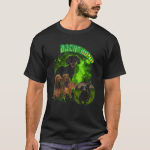 Dackel Hunde Dackel Hund Vintag 90er Jahre Stil T-Shirt