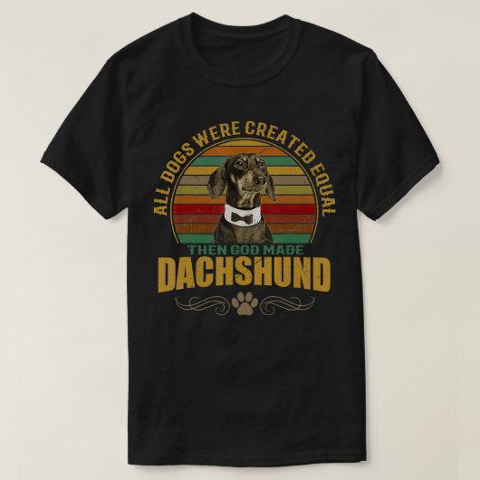 Dackel Hunde Dackel T-Shirt (Design vorne)