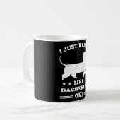Dackel Hunde Funny Niedlich Dog Holder Welpengesch Kaffeetasse (Vorderseite Links)