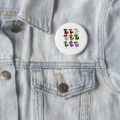 Dackel Hunde Halloween Happy Halloween Button (Beispiel)