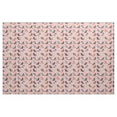 Dackel Hunde Kaffeeliebhaber Rosa Stoff (Fat Quarter (45,7 x 55,9 cm))