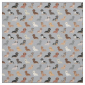 Dackel Hunde leicht grau Stoff (Muster)
