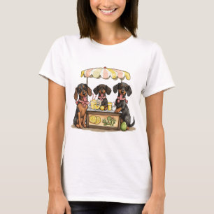 Dackel Hunde Lemonade Stand T-Shirt