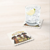 Dackel Hunde Lemonade Stand Untersetzer (Vor Ort)