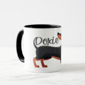 Dackel Hunde Liebe Tasse (Vorderseite Links)