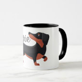 Dackel Hunde Liebe Tasse (VorderseiteRechts)