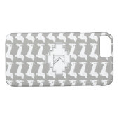 Dackel Hunde Muster Monogramm Case-Mate iPhone Hülle (Rückseite (Horizontal))