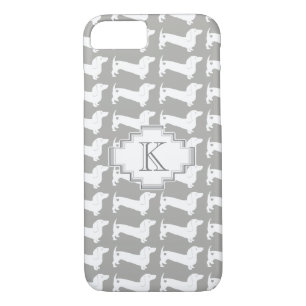 Dackel Hunde Muster Monogramm Case-Mate iPhone Hülle