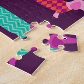 Dackel Hunde: Nahtloses Niedliches Muster. Puzzle (Seite)