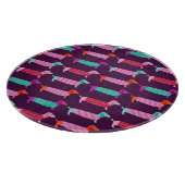 Dackel Hunde: Nahtloses Niedliches Muster. Schneidebrett (Ecke)