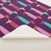 Dackel Hunde: Nahtloses Niedliches Muster. Sherpadecke (3/4)