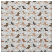 Dackel Hunde nautisch grau Stoff (Muster)