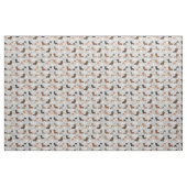 Dackel Hunde nautisch grau Stoff (Fat Quarter (45,7 x 55,9 cm))