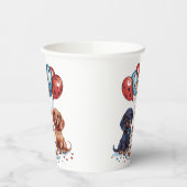 Dackel Hunde Pappbecher (Links)