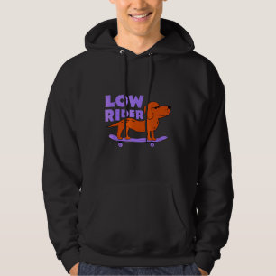 Dackel Hunde Skateboarding Hoodie