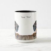 Dackel Hunde Tasse (Zentrum)