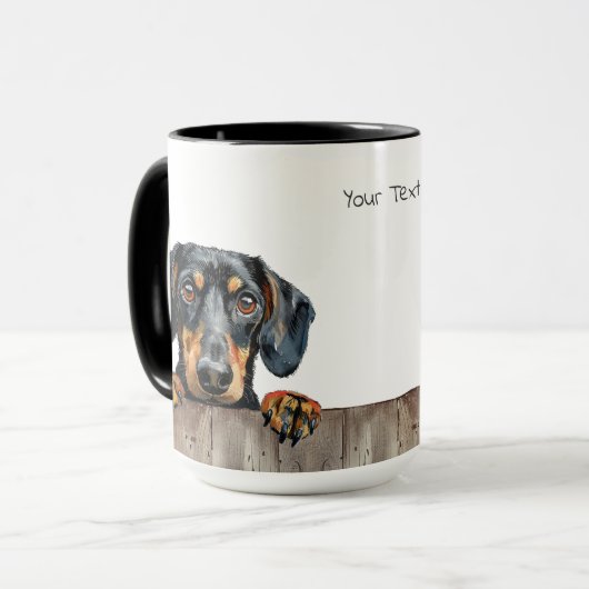 Dackel Hunde Tasse (Vorderseite Links)