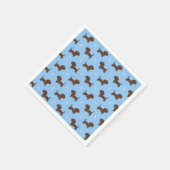 Dackel Hunde Tier Geburtstagspartei Serviette (Ecke)