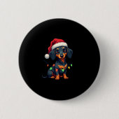 Dackel Hunde Tree Weihnachten Weihnachten Weihnach Button (Vorderseite)