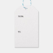 Dackel Hunde Zucht Weihnachten Geschenkanhänger (Rückseite)