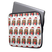 Dackel Hunde Zucht Weihnachten Laptopschutzhülle (Vorderseite Links)