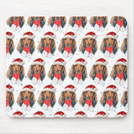 Dackel Hunde Zucht Weihnachten Mousepad