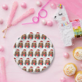 Dackel Hunde Zucht Weihnachten Pappteller (Party)