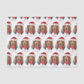 Dackel Hunde Zucht Weihnachten Seidenpapier (Vorderseite)