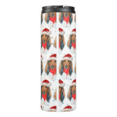 Dackel Hunde Zucht Weihnachten Thermosbecher (Rückseite)