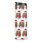 Dackel Hunde Zucht Weihnachten Thermosbecher (Nach rechts gedreht)