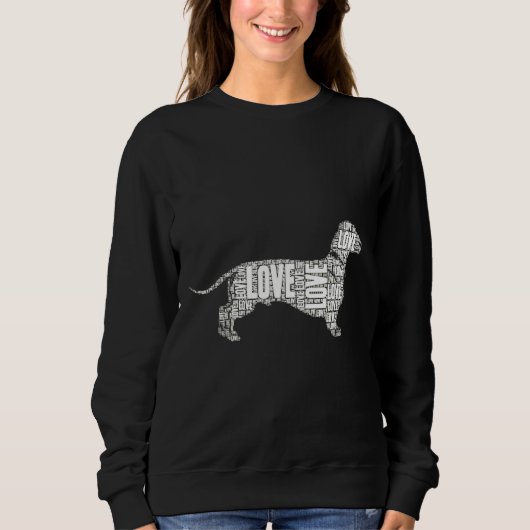 Dackel Hundebesitzer Hund Sweatshirt (Vorderseite)