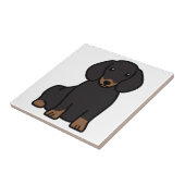 Dackel-HundeCartoon Fliese (Seite)