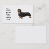 Dackel-Hundegeschäfts-Karte Visitenkarte (Vorne/Hinten)