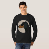 Dackel-Hundegesicht T-Shirt (Vorne ganz)