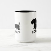 Dackel-Hundekaffee-Tasse Tasse (Zentrum)