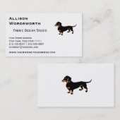 Dackel-HundeLiebe - niedliche kleine Dackel Visitenkarte (Vorne/Hinten)