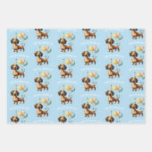 Dackel Hundeliebhaber Geburtstagsfeier Geschenkpapier Set (Vorderseite 2)
