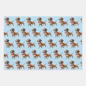 Dackel Hundeliebhaber Geburtstagsfeier Geschenkpapier Set (Vorderseite 2)