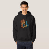 Dackel Hundengewicht Hoodie (Vorne ganz)
