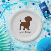 Dackel-Hundepapier-Party-Teller Pappteller (Party)