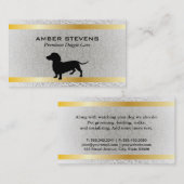 Dackel | Hundepflege (Prämie) Visitenkarte (Vorne/Hinten)