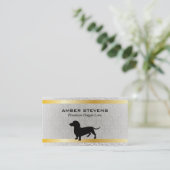 Dackel | Hundepflege (Prämie) Visitenkarte (Stehend Vorderseite)