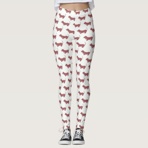 Dackel-Hundepolka-Punkt-Muster Leggings