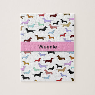 Dackel-Hundepuzzlespiel Puzzle