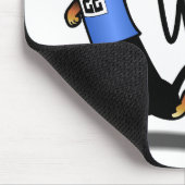 Dackel-Hunderennen-Sieger Mousepad (Ecke)